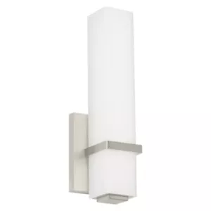 Visual Comfort Milan 13” LED Bath Wall Sconce Satin Nickel Modern Decorative NEW - Picture 1 of 10