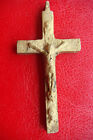 Antique Xviii Century Handcraft Bronze Cross Crucifixe Pendant - 23.8 Grams