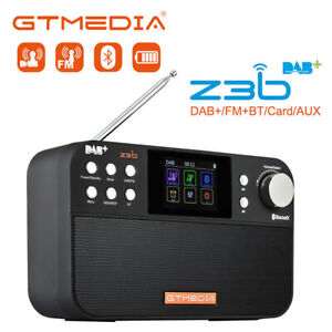 2.4'' LCD Portable DAB/DAB+ Digital Radio FM Receiver Alarm Clock USB Bluetooth