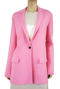 ATELIER SOVEN sz XS Oversized Begonia Pink Stretch Knit Cady jacket BRAND NEW - Picture 1 of 7
