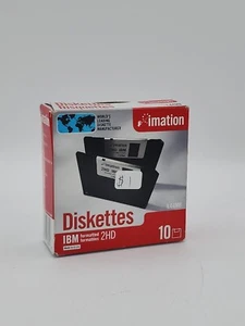 New Imation 1.44MB 2HD Diskettes 10 Pack - Picture 1 of 4