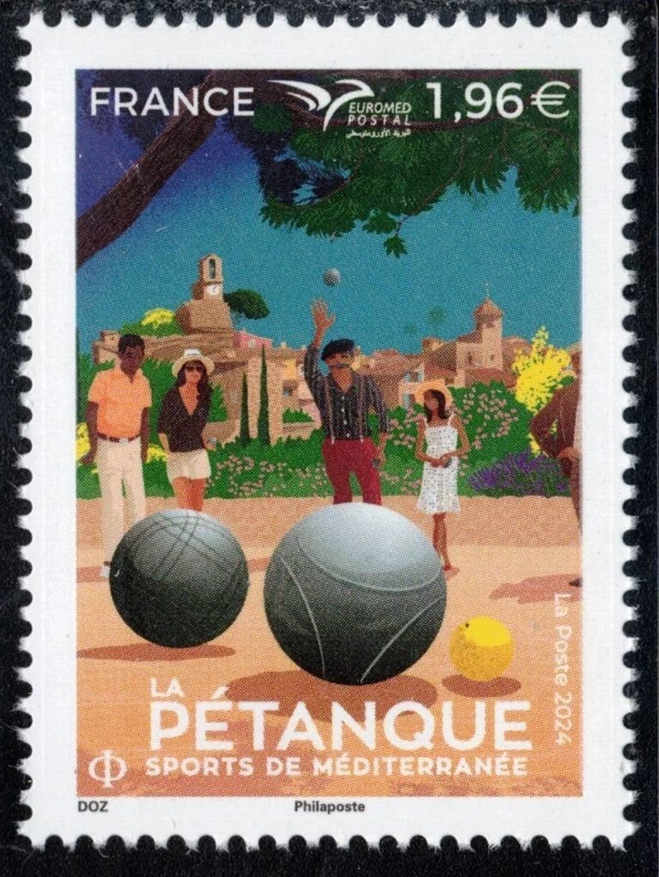 2024 France EuroMed MNH Mediterranean Sports Pétanque - Image 1 of 1