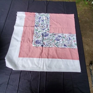 Precioso mantel de mesa tamaño tarjeta Simtex rosa malva con flores - Imagen 1 de 6