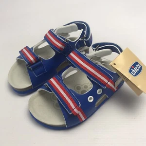 Chicco Little Boys Sandal UK 7.5 Hettore Italian Style designer EUR 25 Blue Red - Picture 1 of 12