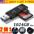 USB 3.0 High Speed Card Reader Adapter for Micro SD SDXC TF T-Flash Memory Card