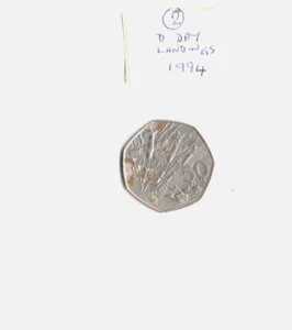D-Day Anniversary - 50p from 1994 50th Anniversary Landings Large 50 Pence Coin - Picture 1 of 1