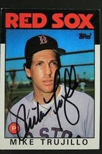 Mike Trujillo Boston Red Sox Autographed 1986 Topps #687 Signed Card 