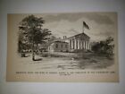 Arlington House General Robert E. Lee 1882 Civil War Print Sketch