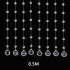String Curtain Crystal Beads Room Divider Tassel Fringe Door Window Home Decor