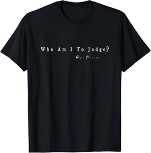 Who Am I To Judge America Men Women Boys Girls T-Shirt - Picture 1 of 6