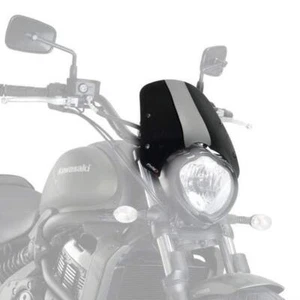 Puig Sport Screen Windshield Black (Opaque) Kawasaki Vulcan S & Cafe 2015 - 2024 - Picture 1 of 5