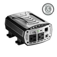 Cobra Power 500W Power Inverter Portable Car Charger Certified Refurbished