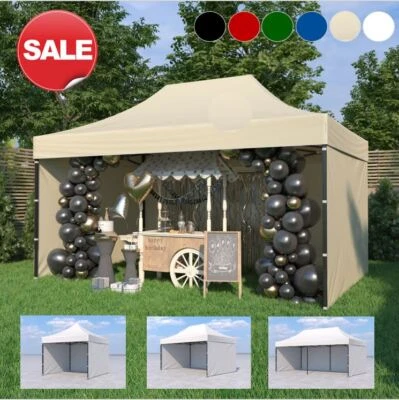 Faltpavillon Faltzelt 3x6m Partyzelt Gartenzelt Klappzelt Marktstand 3x3m 3x4,5m - Bild 1 von 4