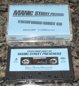 $0 ship! MANIC STREET PREACHERS Japan PROMO ONLY CASSETTE TAPE Everything Must - Picture 1 of 2