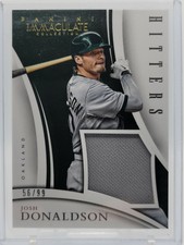 2015 Panini Immaculate Josh Donaldson #16 Hitters Jumbo Relic Card #d 56/99