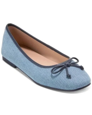 10 - Cole Haan $160 Denim Yara Suave Ballet Zapatos Planos NUEVO con Caja 0302EB Foto 1 de 4