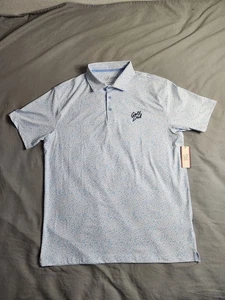 Barstool Golf Floral Polo Shirt Mens Size 2XL Blue White Lightweight Preppy NWT - Picture 1 of 8