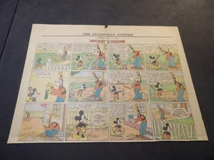 Mickey Mouse by Floyd Gottfredson - May 9, 1937 - 1 Half-Size Sunday - Picture 1 of 2