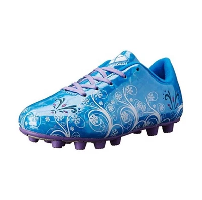 Vizari Soccer Cleats Youth Size 1.5Y us Girls Lt Blue White Purple Frozen Sports - Image 1 of 4