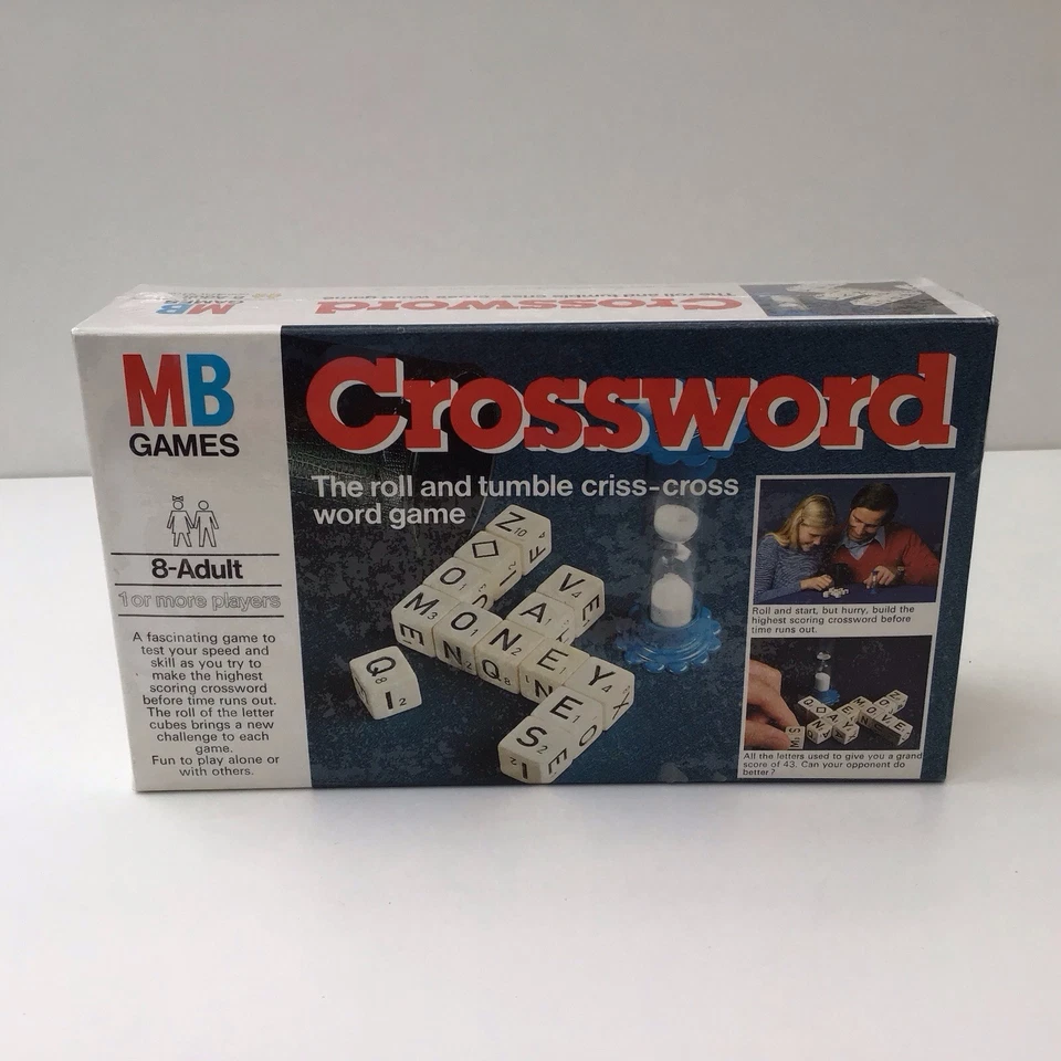 Crossword Board Game 1978 MB Games Vintage