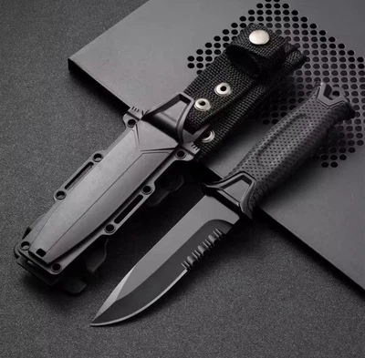 Gerber StrongArm 8.4 英寸固定刀黑色带锯齿边 — 第 1/4 张图片