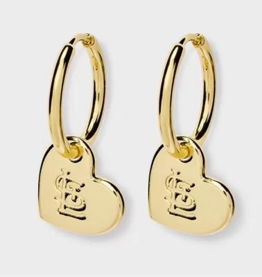 Pendientes Huggie Bijoux Sport MLB Chapados en Oro Latón Logo Cardenales de San Luis Foto 1 de 3