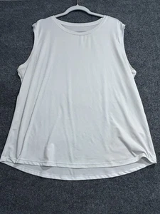 Baleaf Sports Top Women’s 2XL White Sleeveless Polyester Spandex - Picture 1 of 9