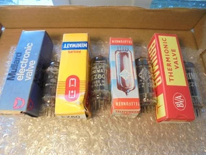 PAQUETE RODANTE TUBO EZ80 6V4 NOS DE CUATRO TUBOS VÁLVULAS NUEVOS STOCK ANTIGUO VINTAGE - Imagen 1 de 10