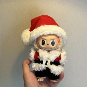(No Dolls) DIY Christmas Set for POP MART LABUBU Santa Claus Replace Clothes Hat - Picture 1 of 8