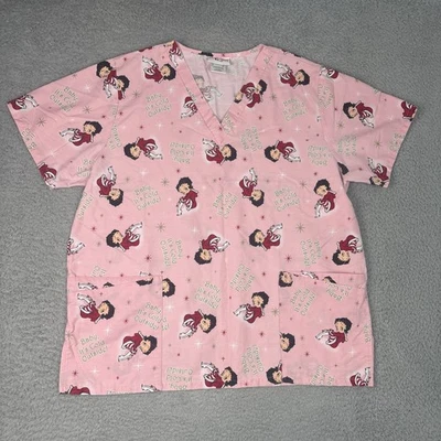 Blusa Médica de Navidad Betty Boop "¡Baby Its Cold Outside!" Talla XL Foto 1 de 4