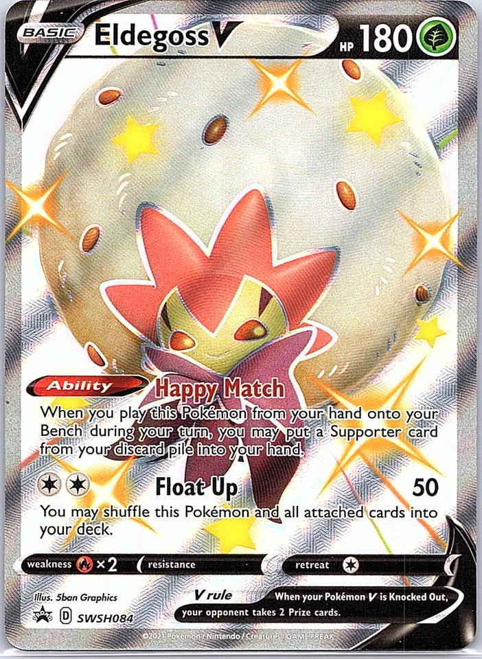 Eldegoss V SWSH084 SWSH: Sword & Shield Promo Cards Holo - Image 1 of 2