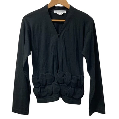 Cárdigan AD2020 COMME des GARÇONS Motivo Bolsillo Talla Pequeña Negro Mujer USADO Foto 1 de 4