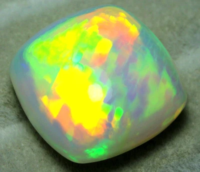 25.50 Cts Certification Natural Loose Gemstone Ethiopian Opal Beautiful Fire Cab - Image 1 of 4