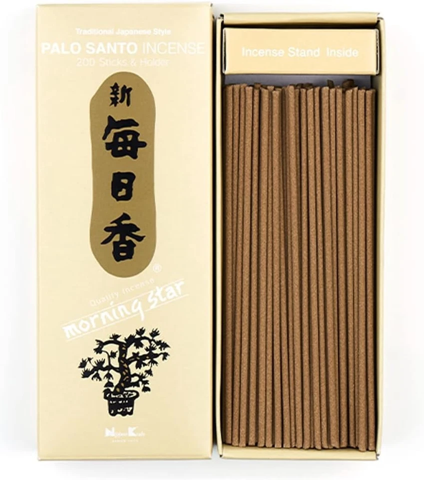 Incienso japonés Nippon Kodo Morning Star PALO SANTO 200 palos y soporte para incienso Foto 1 de 1