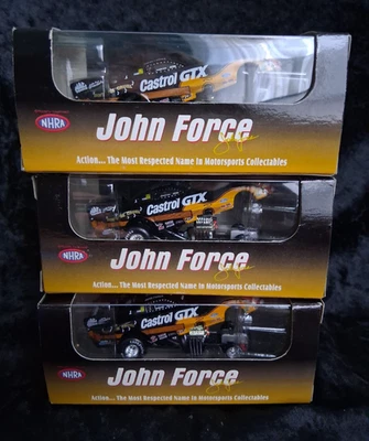 Lot of 3 Action Racing NHRA John Force 1998 Mustang Funny Car Castrol NIP - Image 1 of 4