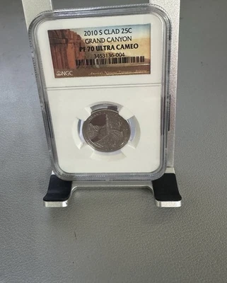2010-S GRAND CANYON CLAD NP QUARTER - NGC PF 70 ULTRA CAMEO - Image 1 of 2