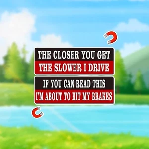 Premium Witty Humorous Warning Sticker for Vehicle Safety & Personalization USA - Picture 1 of 5