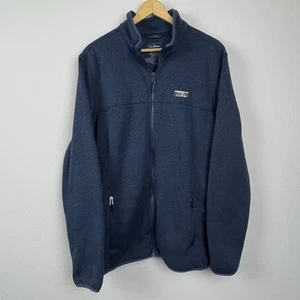L.L. Bean Men’s Sz XL Tall Blue Full Zip Fleece Jacket Outdoor Gorpcore Casual - Picture 1 of 7