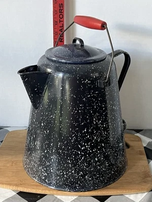 牛仔野营咖啡壶 XL 红色手柄 — 第 1/4 张图片