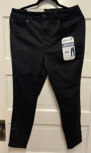 NWT Seven7 Jeans - Black High Rise ankle skinny Skin-Fit denim, sz 12 - Picture 1 of 5