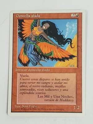 MTG Bird Maiden (Spanish 4th Edition (WB)/Red/C) - BGM - Image 1 of 2