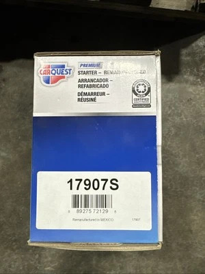 CarQuest 17907S NOVO Starter Mitsubishi - Eclipse V6 3.8 06-12 Endeavor 04-11 - Imagem 1 de 3