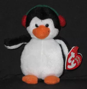 TY SNOWBANK the PENGUIN JINGLE BEANIE BABY - ETIQUETAS COMO NUEVAS - PEQUEÑO AGUJERO A PIE - Imagen 1 de 2