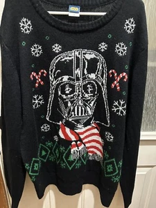 Disney Star Wars Christmas Darth Vader Sweater Size XXL - Picture 1 of 1