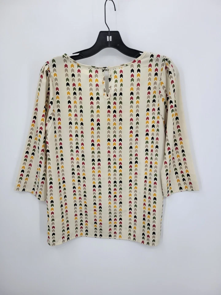 Top Everly Mujer Medio Bronceado Colorido Estampado de Flechas Boho Moda Popover Foto 1 de 4