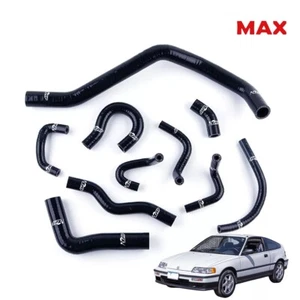 Manguera de refrigerante de silicona para 88-91 Honda Civic EC/ ED/EE / EF / CR-X DX Si D15 D16 - Imagen 1 de 11