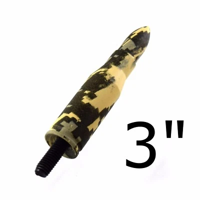 PARA 93-16 TOYOTA TRD CAMUFLAJE CALIBRE 223 BALA RECHONCHA ANTENA CORTA 3"" Foto 1 de 4