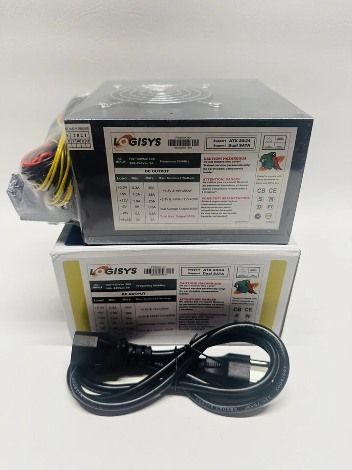 NEW Logisys PS550A-BK Power Supply - Image 1 of 2