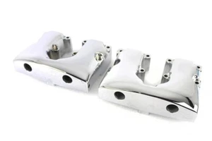 Shovelhead Rocker Box Cover Set Chrome fits Harley Davidson 11-0056 - Picture 1 of 4