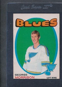 1971/72 OPC O-Pee-Chee #223 George Morrison Blues EX *498 - Imagen 1 de 1